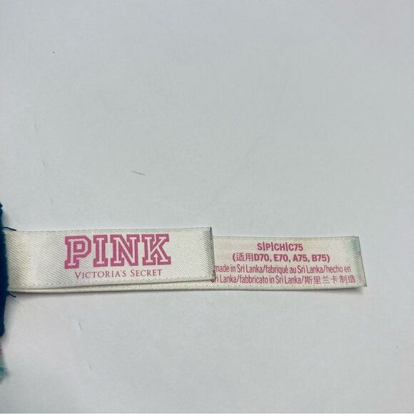 Victoria's Secret PINK Date Push-up Longline Bra Size Small Tropical Multicolor - Picture 8 of 9